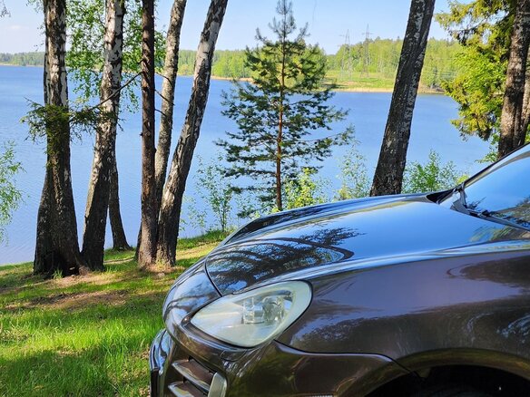 2009 Porsche Cayenne Diesel I Рестайлинг (957), коричневый, 1900000 рублей - вид 24