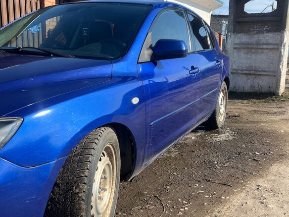 2007 Mazda 3 I (BK) Рестайлинг, синий, 580000 рублей - вид 6