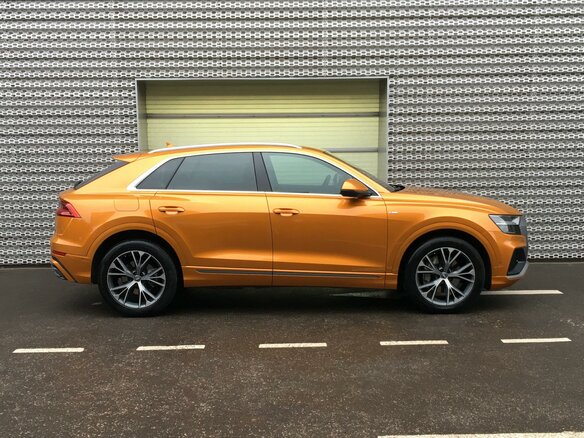 2018 Audi Q8 55 TFSI I (4M), оранжевый - вид 7