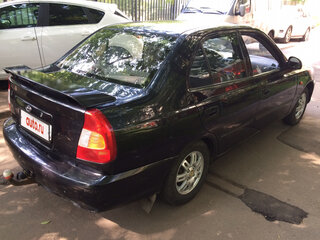 2006 Hyundai Accent ТагАЗ II, чёрный, 280000 рублей, вид 2