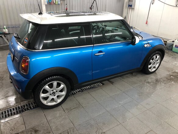 2008 Mini Hatch Cooper S II (R56), синий - вид 5