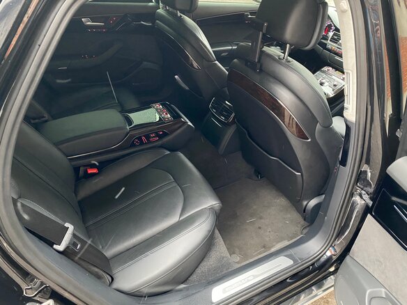 2015 Audi A8 Long III (D4) Рестайлинг, чёрный - вид 10