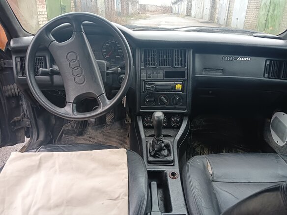 1991 Audi 80 IV (B3), синий, 260000 рублей - вид 14