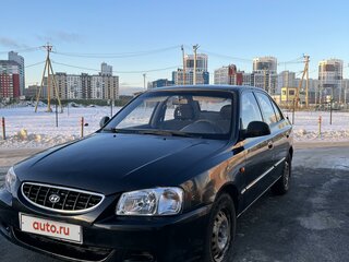 2006 Hyundai Accent ТагАЗ II, чёрный, 400000 рублей, вид 1