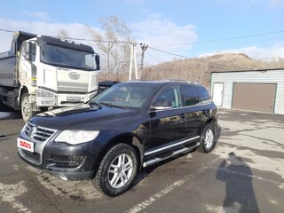 2008 Volkswagen Touareg I Рестайлинг, чёрный, 1350000 рублей, вид 1
