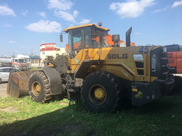 2018 SDLG LG 956, жёлтый - вид 4