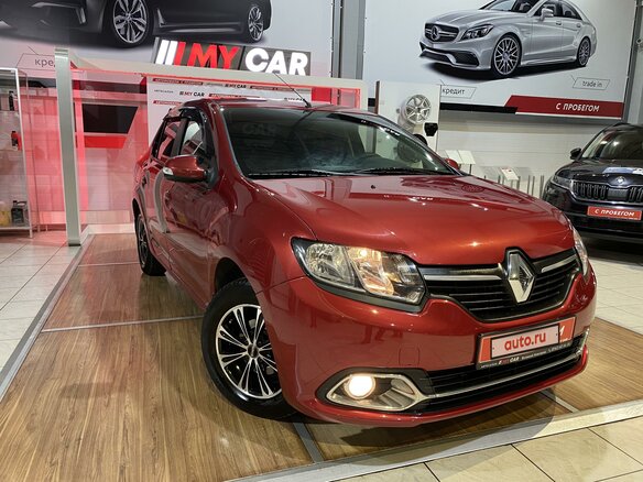 2014 Renault Logan II, красный - вид 2