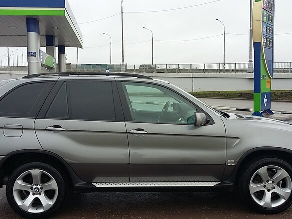 2005 BMW X5 3.0i I (E53) Рестайлинг, серый - вид 6