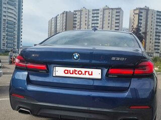 2021 BMW 5 серии 530i xDrive VII (G30/G31/G38) Рестайлинг, синий, 5390000 рублей, вид 4