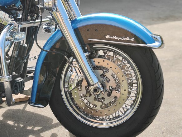 2011 Harley-Davidson Heritage, синий, 1100000 рублей - вид 2
