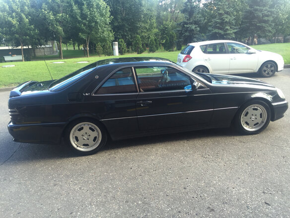 1995 Mercedes-Benz CL-Класс 600 I (C140), чёрный - вид 2