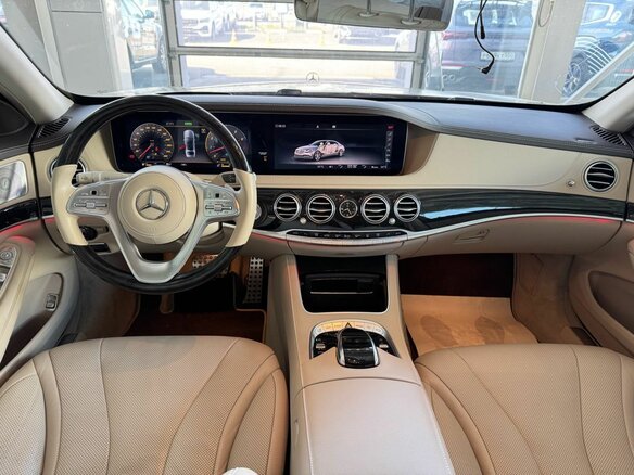 2019 Mercedes-Benz S-Класс 450 Long VI (W222, C217) Рестайлинг, золотистый, 4780000 рублей - вид 29