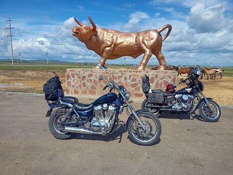 1991 Suzuki Intruder VS 1400, синий, 480000 рублей, вид 1