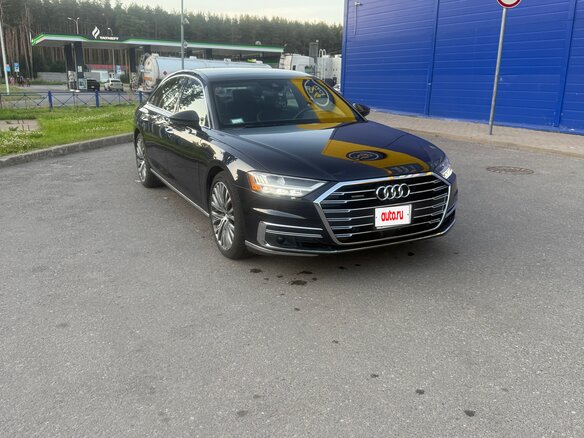 2019 Audi A8 Long 55 TFSI IV (D5), синий, 5250000 рублей - вид 14