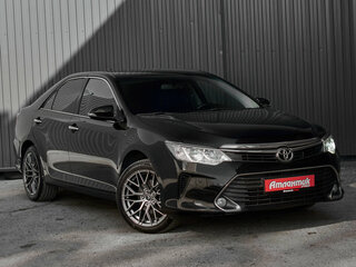 2015 Toyota Camry VII (XV50) Рестайлинг, чёрный, 1950000 рублей, вид 3