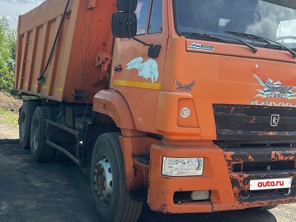 2013 КамАЗ 6520, оранжевый, 1300000 рублей - вид 3