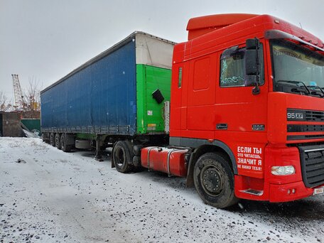 2000 DAF XF 95, красный, 2500000 рублей, вид 1