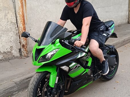 2015 Kawasaki ZX-6 Ninja, зелёный, 810000 рублей, вид 5