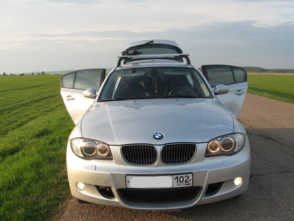 2007 BMW 1 серии 118i I (E81/E82/E87/E88) Рестайлинг, серебристый - вид 6