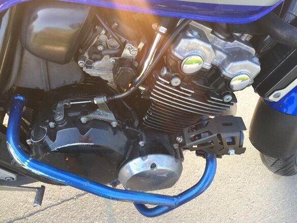 2000 Honda CB 400 Super Four, синий - вид 5