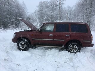 1996 Toyota Land Cruiser 80 Series Рестайлинг, пурпурный, 1500000 рублей, вид 2