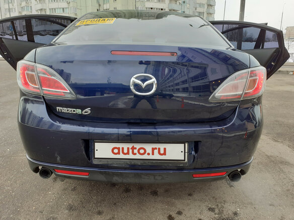 2008 Mazda 6 II (GH), синий - вид 3