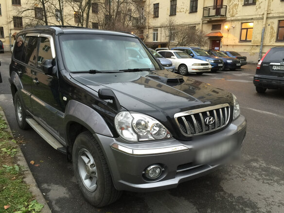 2001 Hyundai Terracan I, чёрный