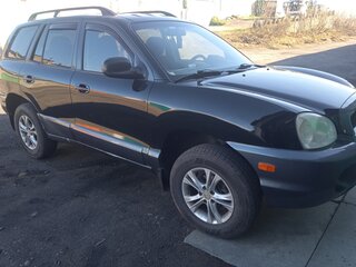 2002 Hyundai Santa Fe I, чёрный, 520000 рублей, вид 1