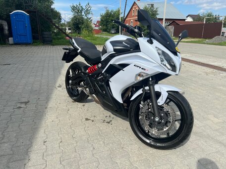 2013 Kawasaki ER-6F (Ninja 650R), белый, 640000 рублей, вид 4