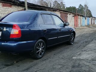 2007 Hyundai Accent ТагАЗ II, синий, 379000 рублей, вид 3