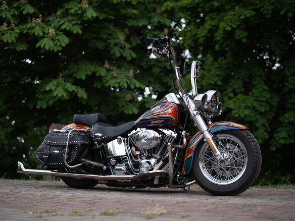 2004 Harley-Davidson Softail Custom, красный, 1188668 рублей