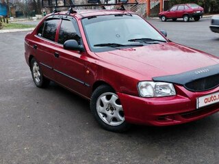 2005 Hyundai Accent ТагАЗ II, красный, 450000 рублей, вид 3