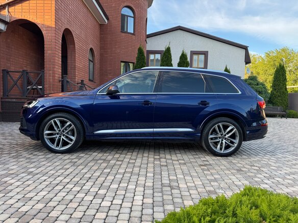 2021 Audi Q7 45 TDI II (4M) Рестайлинг, синий, 9490000 рублей - вид 13