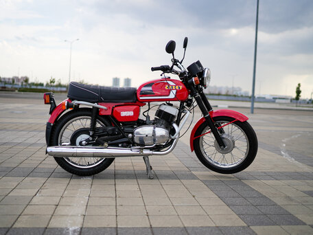 1989 CZ 350, красный, 650000 рублей, вид 2