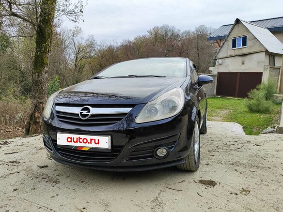 2007 Opel Corsa D, чёрный, 595000 рублей - вид 2