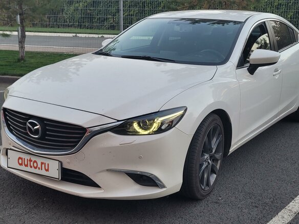 2016 Mazda 6 III (GJ) Рестайлинг, белый, 2300000 рублей - вид 2