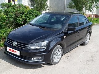 2017 Volkswagen Polo V Рестайлинг, чёрный, 1300000 рублей, вид 1
