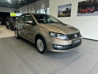 2016 Volkswagen Polo V Рестайлинг, бежевый, 1130000 рублей, вид 3