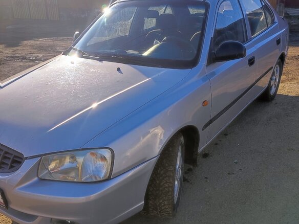 2005 Hyundai Accent ТагАЗ II, серый, 390000 рублей