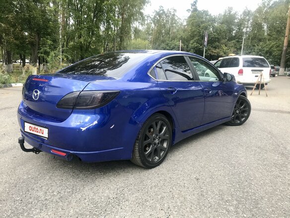 2008 Mazda 6 II (GH), синий - вид 3