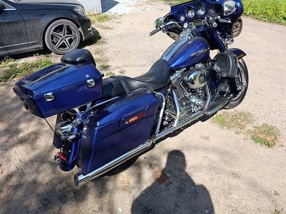 2007 Harley-Davidson Street Glide, синий, 777000 рублей - вид 16