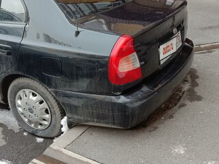 2007 Hyundai Accent ТагАЗ II, чёрный, 320000 рублей, вид 5