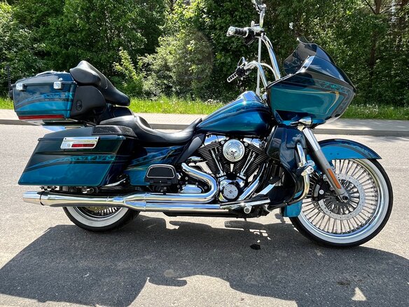 2012 Harley-Davidson CVO Road Glide, синий, 1095000 рублей - вид 6