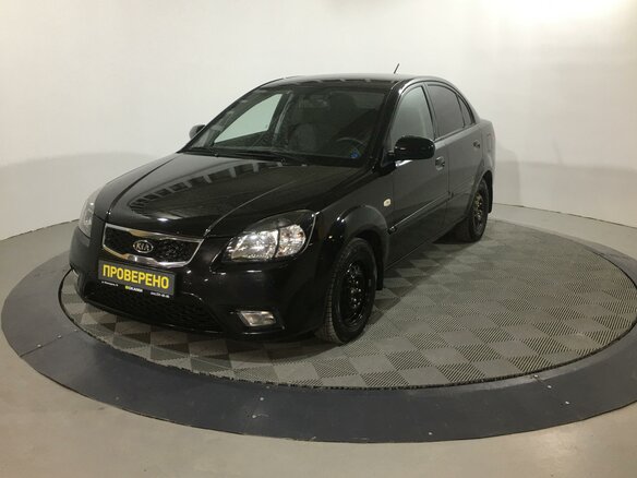 2010 Kia Rio II Рестайлинг, чёрный
