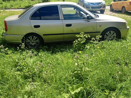 2002 Hyundai Accent II, бежевый, 220000 рублей, вид 2