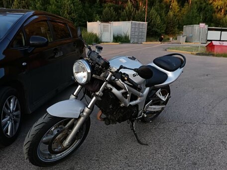 1999 Suzuki SV 650, серебристый, 200000 рублей, вид 2