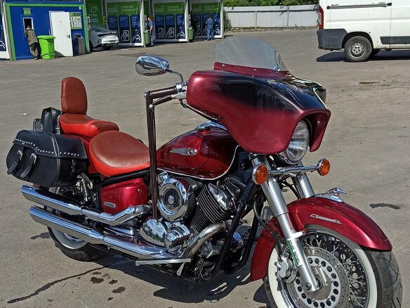 2003 Yamaha XVS1100, красный, 550000 рублей - вид 10