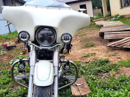 2001 Yamaha XVS1100, белый, 480000 рублей, вид 4