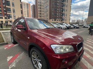 2011 BMW X3 20d xDrive II (F25), красный, 1450000 рублей, вид 3