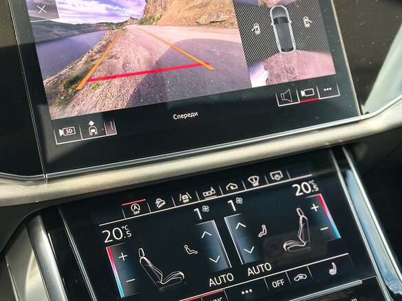 2019 Audi Q8 50 TDI I (4M), синий, 6500000 рублей - вид 7